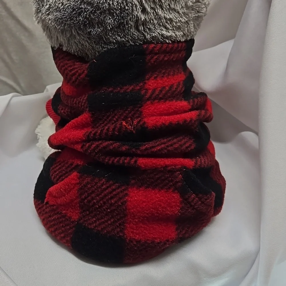 Buffalo Plaid, No Tags, Sz M, Doggy Sweatshirt, Red, Black, Checkered, Fleece